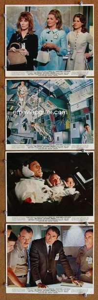 a377 MAROONED 4 8x10 mini movie lobby cards '69 Greg Peck, Hackman