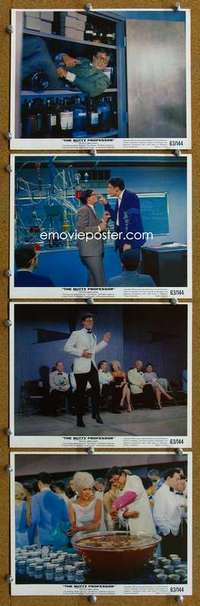 a144 NUTTY PROFESSOR 6 color 8x10 movie stills '63 Jerry Lewis