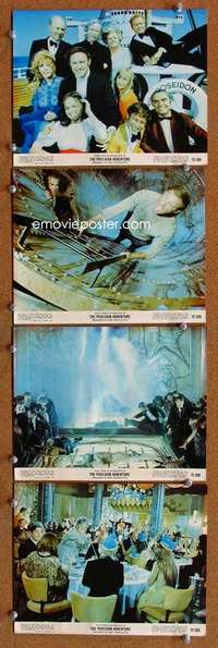 a413 POSEIDON ADVENTURE 4 color 8x10 movie stills '72 Gene Hackman