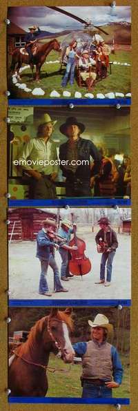 a427 RANCHO DELUXE 4 8x10 mini movie lobby cards '75 Bridges, Waterston