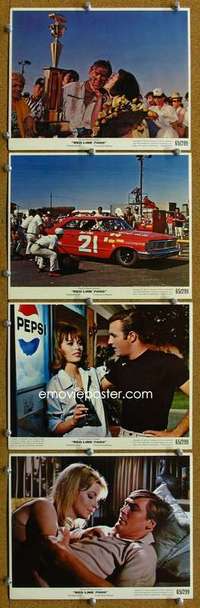 a014 RED LINE 7000 20 color 8x10 movie stills '65 car racing, Caan