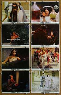 a030 ROMEO & JULIET 9 8x10 mini movie lobby cards '69