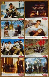 a099 SICILIAN 8 English Front of House movie lobby cards '87 Christopher Lambert