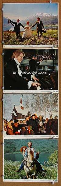 a430 SONG OF NORWAY 4 8x10 mini movie lobby cards '70 Henderson