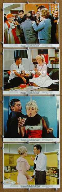 a157 3 ON A COUCH 4 color 8x10 movie stills '66 Jerry Lewis, Leigh
