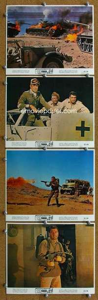 a475 TOBRUK 4 color 8x10 movie stills '67 Rock Hudson, George Peppard