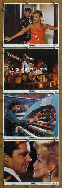 a478 TOMMY 4 8x10 mini movie lobby cards '75 Who, Roger Daltrey