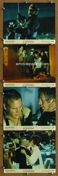 a485 TOWERING INFERNO 4 color 8x10 movie stills '74 McQueen, Newman
