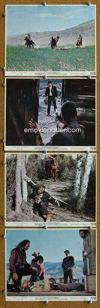 a504 VALDEZ IS COMING 4 8x10 mini movie lobby cards '71 Lancaster