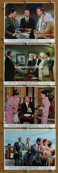 a513 WALK DON'T RUN 4 color 8x10 movie stills '66 Cary Grant, Eggar