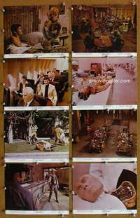 a119 WESTWORLD 8 English Front of House movie lobby cards '73 Yul Brynner, Brolin