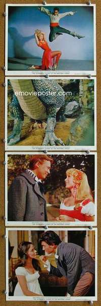 a125 WONDERFUL WORLD OF THE BROTHERS GRIMM 8 numbered color 8x10 movie stills '62