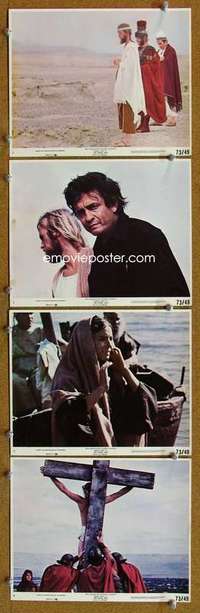 a305 GOSPEL ROAD 4 8x10 mini movie lobby cards '73 biblical Johnny Cash!