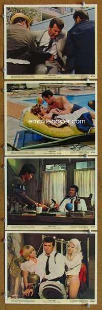a376 MARLOWE 4 Eng/US color 8x10 movie stills '69 Garner, Bruce Lee!