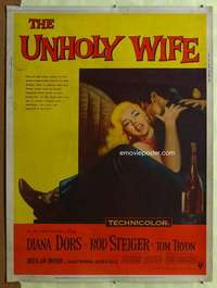c057 UNHOLY WIFE Thirty by Forty movie poster '57 sexy bad girl Diana Dors!