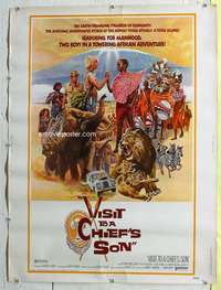 c058 VISIT TO A CHIEF'S SON Thirty by Forty movie poster '74 African adventure!