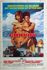 c142 CONVOY Forty by Sixty movie poster '78 Kris Kristofferson, Ali McGraw