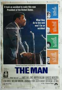 c154 MAN Forty by Sixty movie poster '72 James Earl Jones as U.S. President!