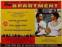 c171 APARTMENT British quad movie poster R90s Wilder, Lemmon