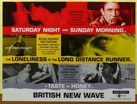 c172 BRITISH NEW WAVE British quad movie poster '00s triple bill