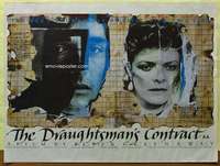 c178 DRAUGHTSMAN'S CONTRACT British quad movie poster '83 Greenaway