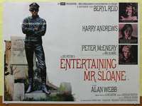 c181 ENTERTAINING MR SLOANE British quad movie poster '70 B. Reid