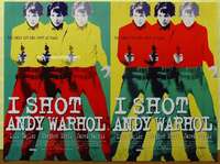 c192 I SHOT ANDY WARHOL British quad movie poster '96 Lili Taylor, Harris