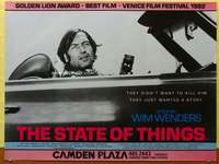 c217 STATE OF THINGS British quad movie poster '82 Wim Wenders, German!