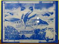 c019 VALLEY OBSCURED BY CLOUDS blue printer's test British quad movie poster '72