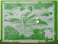 c020 VALLEY OBSCURED BY CLOUDS green printer's test British quad movie poster '72