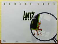 c170 ANTZ DS teaser British quad movie poster '98 Woody Allen, Stallone