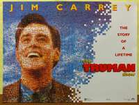c224 TRUMAN SHOW DS teaser British quad movie poster '98 Jim Carrey