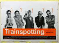 c012 TRAINSPOTTING English 39x55 movie poster '96 Ewan McGregor