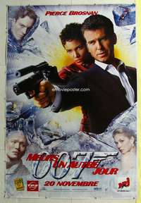 c006 DIE ANOTHER DAY DS French one-panel movie poster '02 Brosnan as Bond!