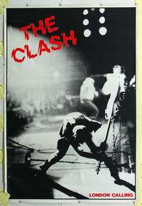 c085 CLASH LONDON CALLING music poster '79 on stage!