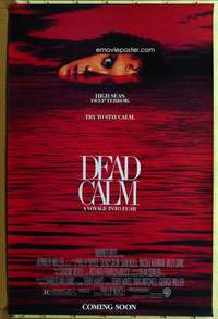 c026 DEAD CALM advance one-sheet movie poster '89 Nicole Kidman, Sam Neill
