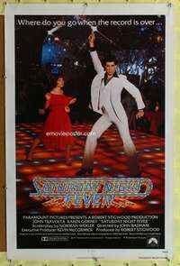 d388 SATURDAY NIGHT FEVER 27x41 one-sheet movie poster '77 dancin' John Travolta!