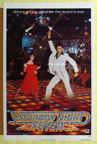 d389 SATURDAY NIGHT FEVER teaser 27x41 one-sheet movie poster '77 John Travolta