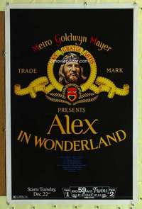 d044 ALEX IN WONDERLAND advance 27x41 one-sheet movie poster '71 Donald Sutherland