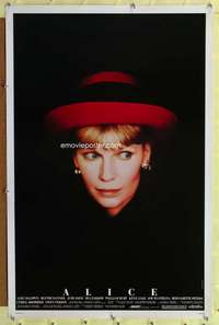 d046 ALICE DS 27x41 one-sheet movie poster '90 Woody Allen, Mia Farrow