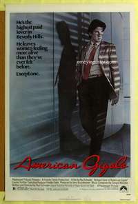 d055 AMERICAN GIGOLO 27x41 one-sheet movie poster '80 Gere as male prostitute!