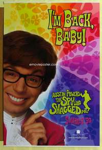 d067 AUSTIN POWERS: THE SPY WHO SHAGGED ME DS teaser 27x41 one-sheet movie poster '99