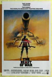 d076 BEAST int'l 27x41 one-sheet movie poster '88 The Beast of War, cool image!