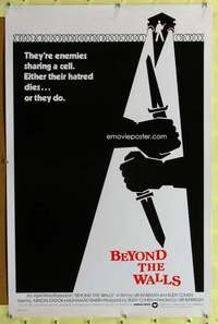 d079 BEYOND THE WALLS 27x41 one-sheet movie poster '84 Israeli prison melodrama!