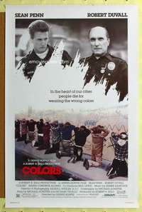 d114 COLORS 27x41 one-sheet movie poster '88 Sean Penn, Robert Duvall, gangs!