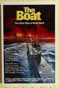 d131 DAS BOOT style B int'l 1sh '82 The Boat, Wolfgang Petersen, WW II, Meyer submarine art!