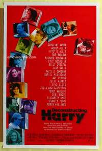 d134 DECONSTRUCTING HARRY DS 27x41 one-sheet movie poster '97 Woody Allen, Alley