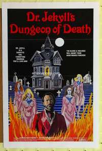 d143 DR JEKYLL'S DUNGEON OF DEATH 27x41 one-sheet movie poster '82 sexy horror!
