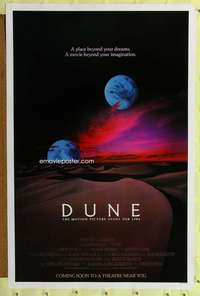 d148 DUNE advance 27x41 one-sheet movie poster '84 David Lynch, two moons!