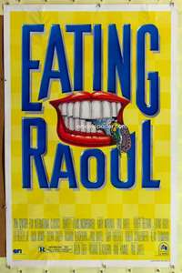 d149 EATING RAOUL style B 27x41 one-sheet movie poster '82 great mouth image!